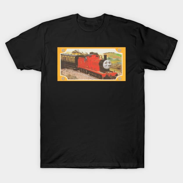 Thomas the Tank Engine Vintage Stamp - James T-Shirt by sleepyhenry